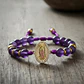 Pulsera Virgen Guadalupe Piedra Amatista Acero y Rodio - Miniatura 2