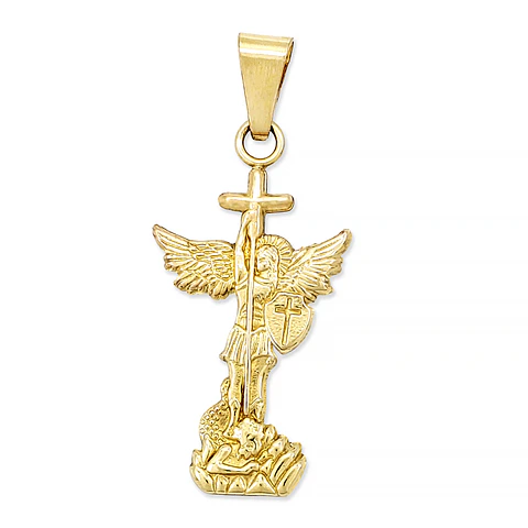 Dije San Miguel Arcángel Oro Laminado 18k