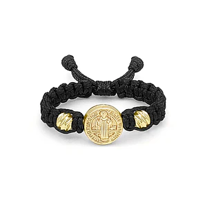 Anillo San Benito de Abad Oro Laminado 18k Diamantado