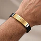 Pulsera Placa Cruz Padrenuestro Neopreno Acero Inoxidable - Miniatura 2