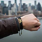Pulsera Bicicleta Cicla Cuero Trenzado Acero - Miniatura 5