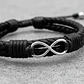 Pulsera Infinito Cuero Trenzado Doble - Miniatura 3