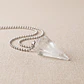 Collar Péndulo Cuarzo Cristal Cadena Acero Inoxidable - Miniatura 2