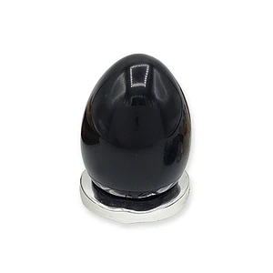 Huevo Yoni Piedra Obsidiana Negra - Protección y Sanación