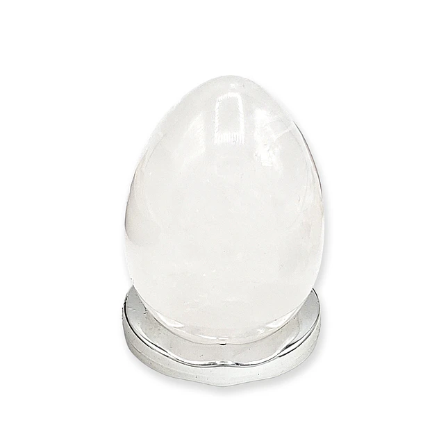 Huevo Yoni Piedra Cuarzo Blanco - Purificación y Conexión 1