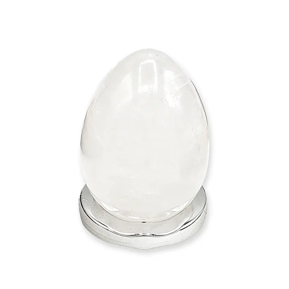 Huevo Yoni Piedra Cuarzo Blanco - Purificación y Conexión 1