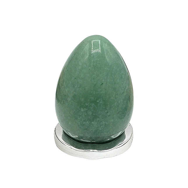 Huevo Yoni Piedra Cuarzo Verde - Sanación y Equilibrio Emocional 1