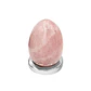 Huevo Yoni Piedra Cuarzo Rosado - Amor Propio y Sanación - Miniatura 1