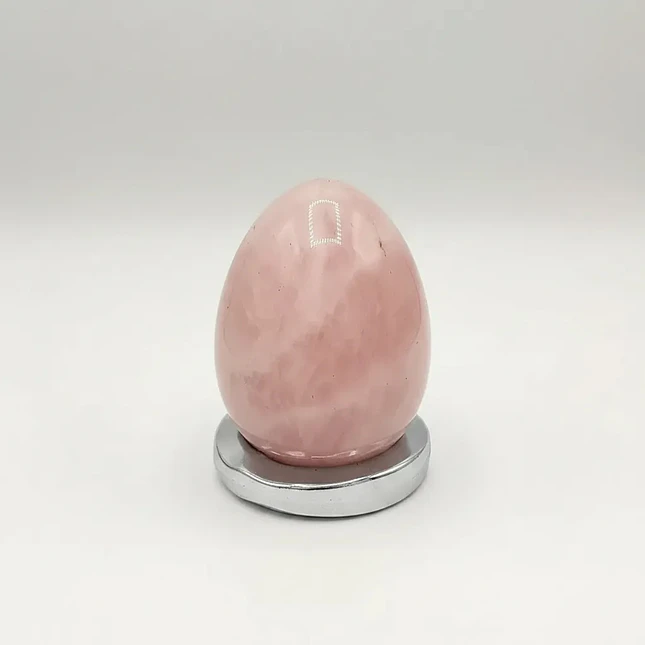 Huevo Yoni Piedra Cuarzo Rosado - Amor Propio y Sanación 4