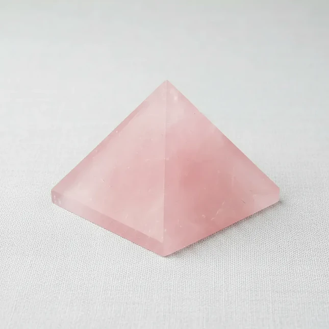 Pirámide Piedra Cuarzo Rosado - Amor y Bienestar Emocional 5