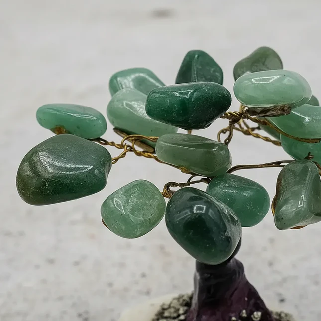 Árbol de Piedra Cuarzo Verde - Equilibrio y Armonía 2