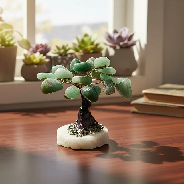 Árbol de Piedra Cuarzo Verde - Equilibrio y Armonía 4