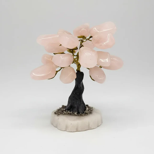 Árbol de Piedra Cuarzo Rosado - Amor y Serenidad 4