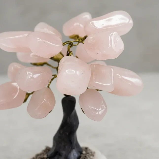 Árbol de Piedra Cuarzo Rosado - Amor y Serenidad 3