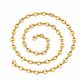 Cadena Eslabón Ovalado Acero Inoxidable Dorado 60cm - Miniatura 1