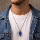 Collar Péndulo Piedra Lapislázuli con Cadena Acero - Miniatura 3