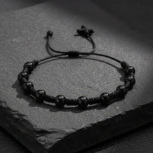Pulsera Denario Piedra Ónix Natural 6mm