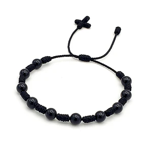 Pulsera Denario Piedra Ónix Natural 6mm