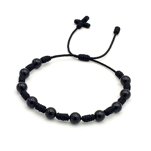 Pulsera Denario Piedra Ónix Natural 6mm