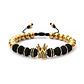 Pulsera Corona Neopreno y Acero Dorado 8mm - Miniatura 1