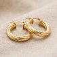 Aretes Candongas Melcocha Oro Laminado 18k - Miniatura 2