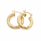 Aretes Candongas Melcocha Oro Laminado 18k - Miniatura 4