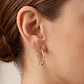 Aretes Candongas Entorchadas Oro Laminado 18k - Miniatura 3