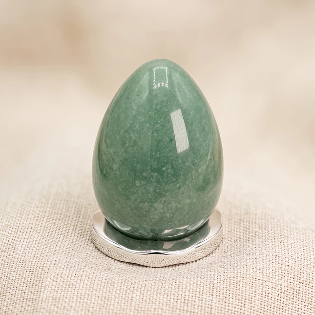 Huevo Yoni Piedra Cuarzo Verde - Sanación y Equilibrio Emocional 3