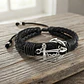 Pulsera Ancla con Cuero Trenzado - Miniatura 4