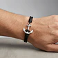 Pulsera Ancla con Cuero Natural - Miniatura 2
