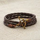 Pulsera Arco y Flecha Cupido con Cuero Trenzado  - Miniatura 3