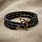 Pulsera Arco y Flecha Cupido con Cuero Trenzado  - Miniatura 6
