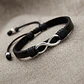 Pulsera Infinito con Cuero Plano Natural - Miniatura 3