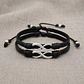 Pulseras para Parejas Infinito Cuero Genuino Plano - Miniatura 5
