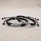 Pulseras para Parejas con Alas Cuero Trenzado - Miniatura 5