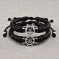 Pulseras para Parejas Timón Cuero Trenzado  - Miniatura 3