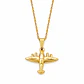 Collar Avión Cadena Acero Inoxidable Dorado - Miniatura 1