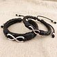 Pulseras para Parejas Infinitos Cuero Trenzado - Miniatura 3