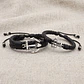 Pulseras para Parejas con Anclas Cuero Trenzado - Miniatura 4