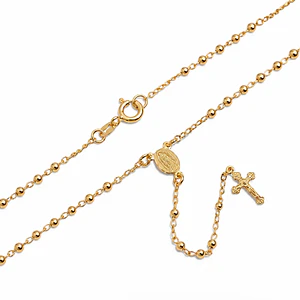 Rosario Camándula Oro Laminado 18k (2.5mm x 50cm)