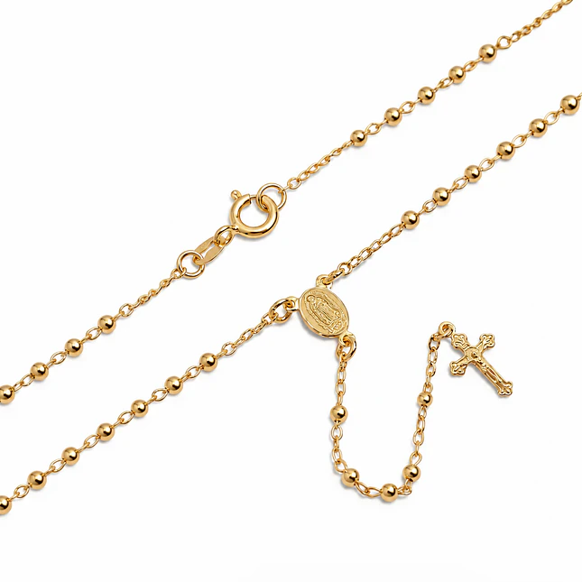 Rosario Camándula Oro Laminado 18k (2.5mm x 50cm) 1
