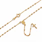 Rosario Camándula Oro Laminado 18k (2.5mm x 50cm) - Miniatura 1