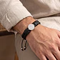 Pulsera San Benito de Abad Cuero Trenzado Acero - Miniatura 7