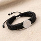 Pulsera San Benito de Abad Cuero Trenzado Acero - Miniatura 6