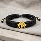Pulsera Árbol de Vida Cuero Trenzado Acero - Miniatura 3