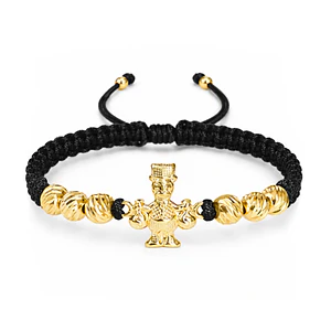 Pulsera Pato de la Fortuna Oro Laminado 18k Diamantado