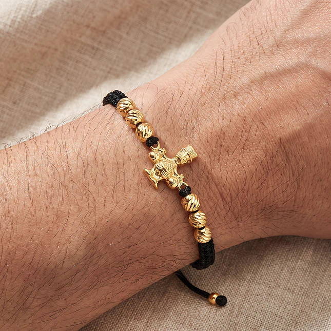 Pulsera Pato de la Fortuna Oro Laminado 18k Diamantado 3