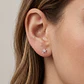 Topos Aretes Estrella Cristal Mini Oro Laminado 18k - Miniatura 2
