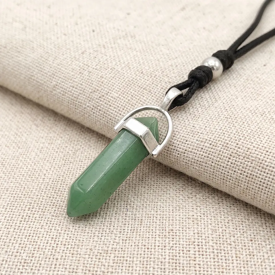 Collar Ajustable Péndulo Piedra Jade 3