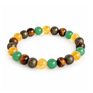 Pulsera de la Abundancia Piedras Naturales 8mm